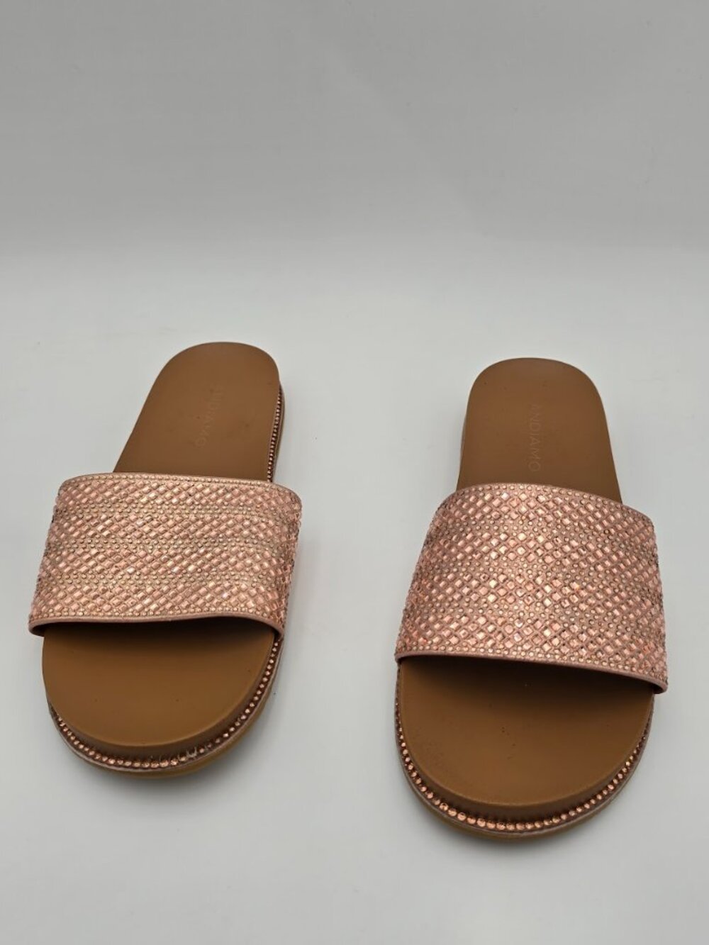 ANDIAMO Women's Sandals, Rose Gold, Size 7.5